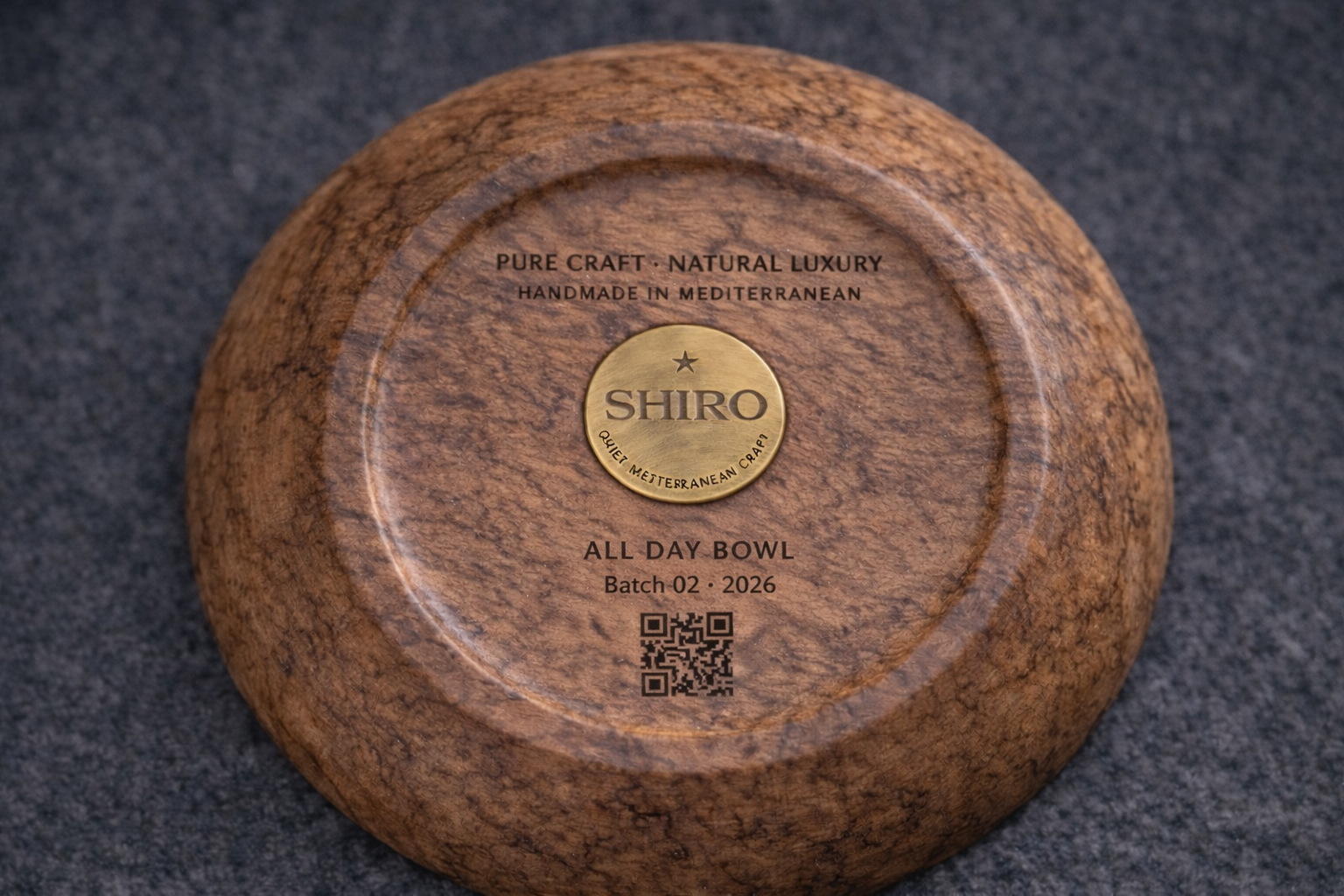 SHIRO underside coin / signature detail